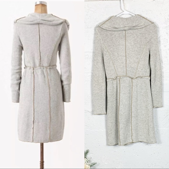 Anthropologie Tiny Shawl Collar Long Cardigan - Picture 2 of 8